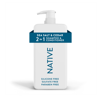 Front of Sea Salt & Cedar Full & Thick 2-in-1 Shampoo and Conditioner bottle