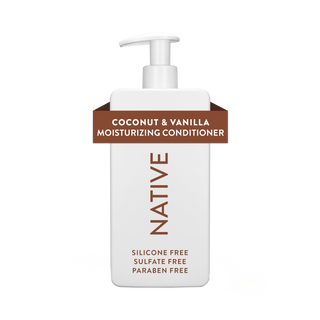 Front of Native Coconut & Vanilla Moisturizing Conditioner bottle