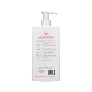 Back of Piece of Cake Moisturizing Conditioner bottle showing ingredient list and directions