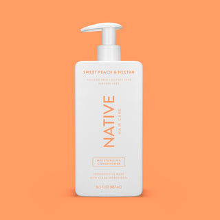 Front of Native Sweet Peach & Nectar Moisturizing Conditioner bottle