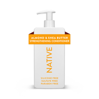 Front of Native Almond & Shea Butter Strengthening Conditioner bottle