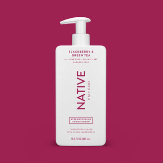 Front of Native Blackberry & Green Tea Strengthening Conditioner bottle