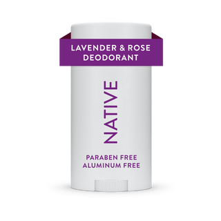 Native Lavender & Rose deodorant, aluminum-free and paraben-free, 2.65 oz stick