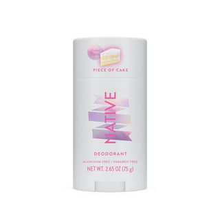 Native Piece of Cake deodorant, aluminum-free and paraben-free, 2.65 oz stick
