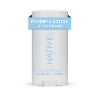 Native Powder & Cotton deodorant, aluminum-free and paraben-free, 2.65 oz stick