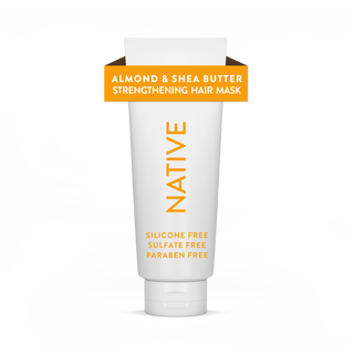 Front of Native Almond & Shea Butter Strengthening Hair Mask tube