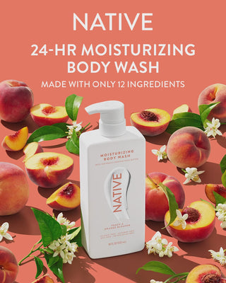 Native 24-HR Moisturizing Body Wash, Made with only 12 ingredients