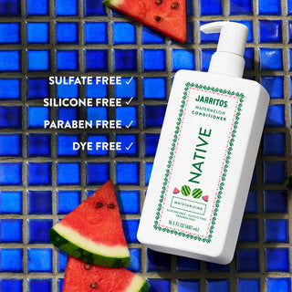 Native Moisturizing Conditioner with text “Sulfate free, silicone free, paraben free, dye free”